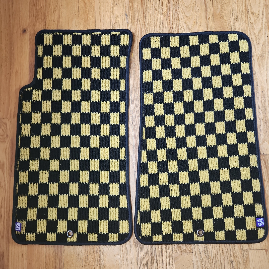 JDM style Checkered Floor mats for 90-05 Miata LHD