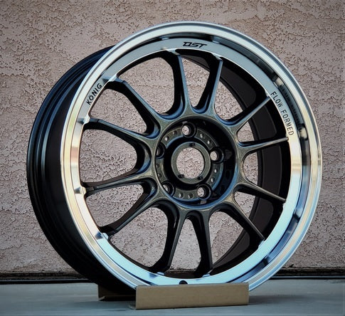 Konig Hypergram 17x10 +43 5x114 Carbon w/ Machined Lip