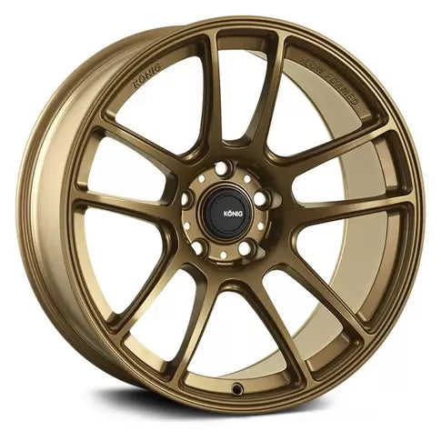 KONIG HELIOGRAM 15x7 4x100 ET35 MATTE BRONZE *KNURLED BEAD*