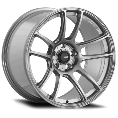 KONIG HELIOGRAM 17x8.5 5x114 ET45 TITANIUM METALLIC *KNURLED BEAD*
