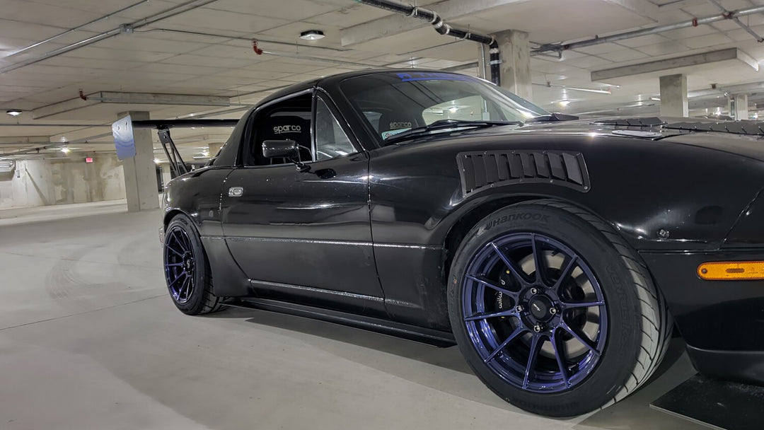 MX-5 Black Miata Durable Side Skirts 1990-1997