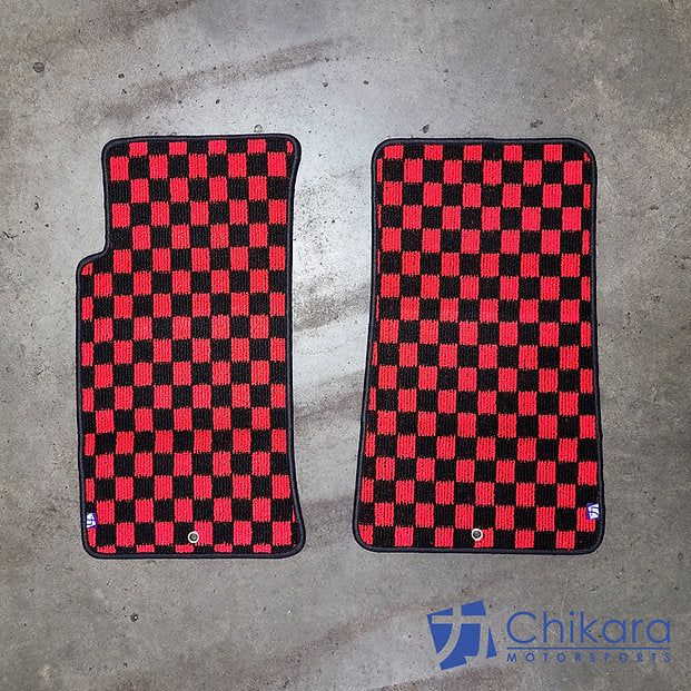 JDM style Checkered Floor mats for 90-05 Miata LHD