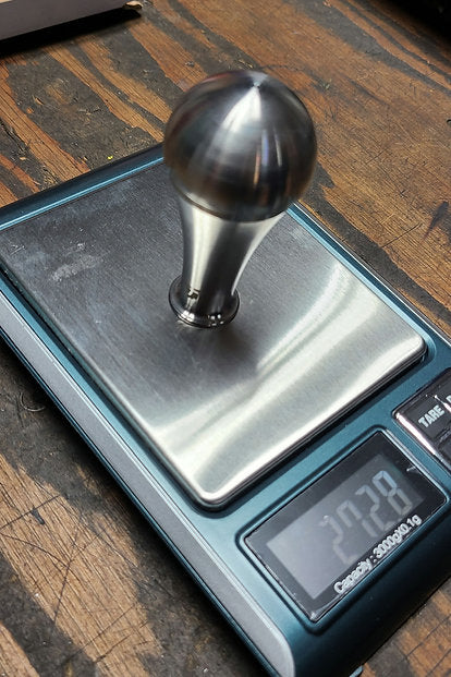 78mm Teardrop Shift Knob Brushed Silver