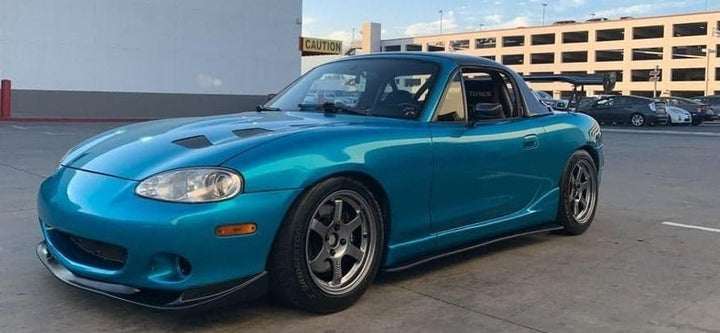 NA/NB MX-5 Miata Carbon Fiber Mirror Kit Blue green