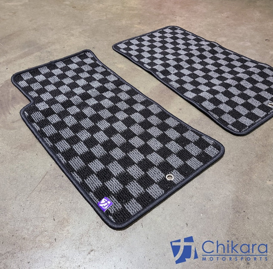 JDM style Checkered Floor mats for 90-05 Miata LHD