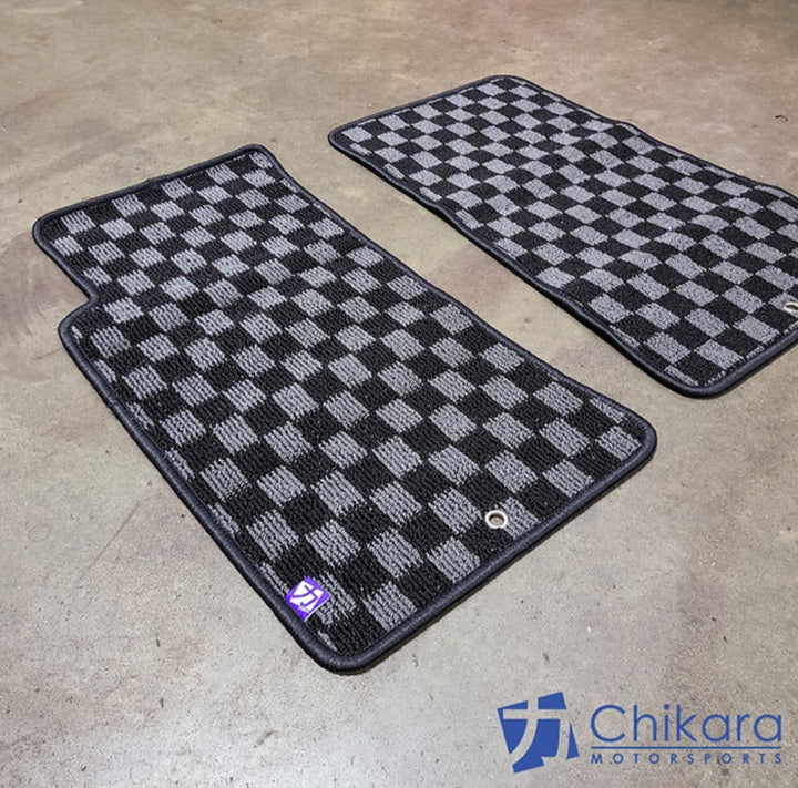 JDM style Checkered Floor mats for 90-05 Miata LHD