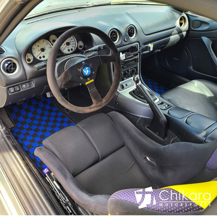 JDM style Checkered Floor mats for 90-05 Miata LHD