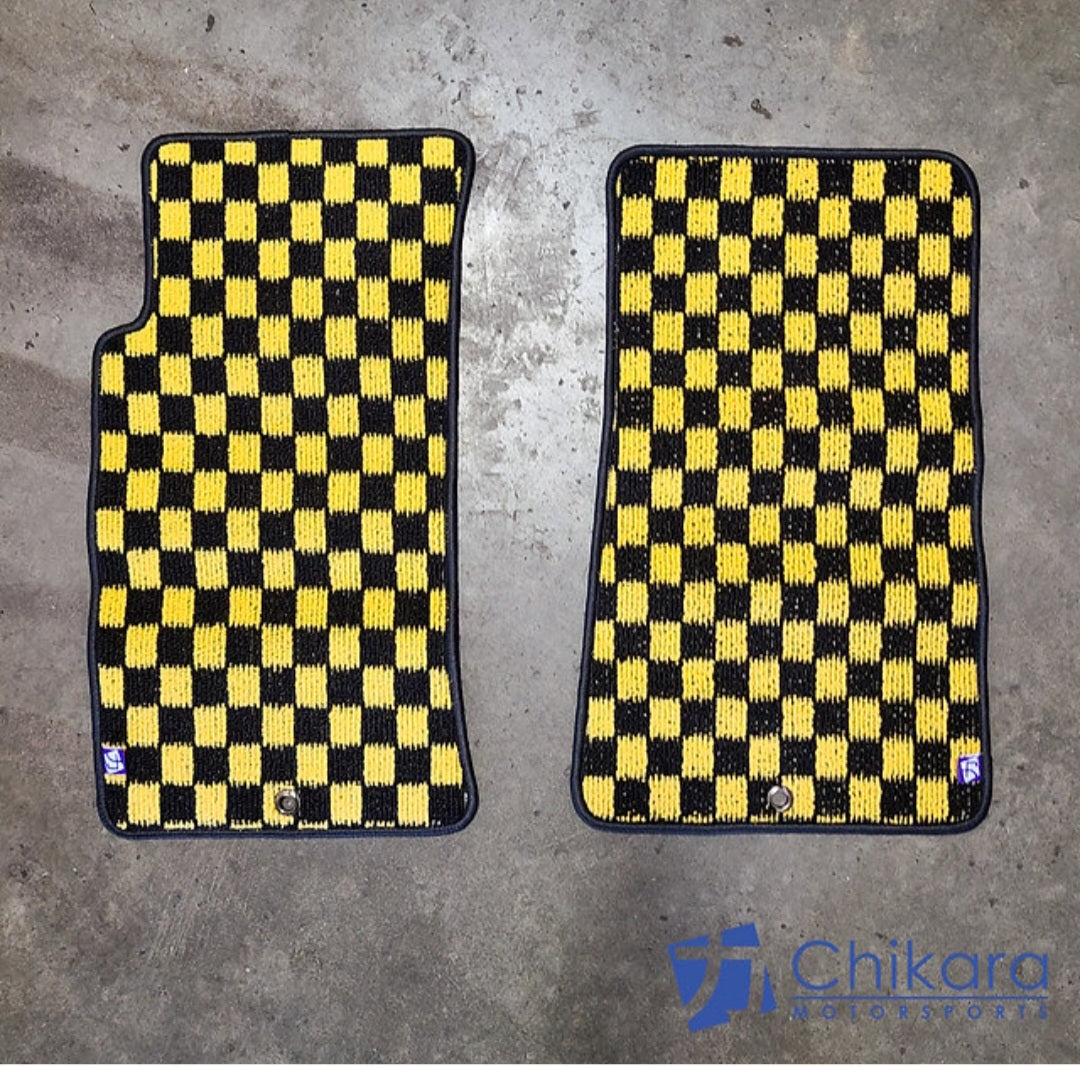 JDM style Checkered Floor mats for 90-05 Miata LHD
