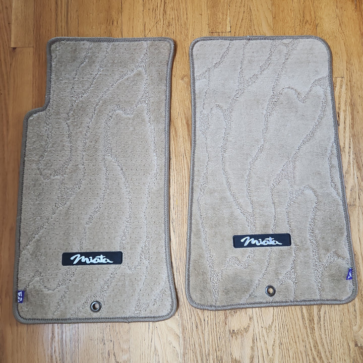 Chikara JDM style Tan Weave Floor mats for 90-05 Miata LHD - LIMITED EDITION