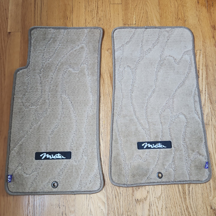 Chikara JDM style Tan Weave Floor mats for 90-05 Miata LHD - LIMITED EDITION