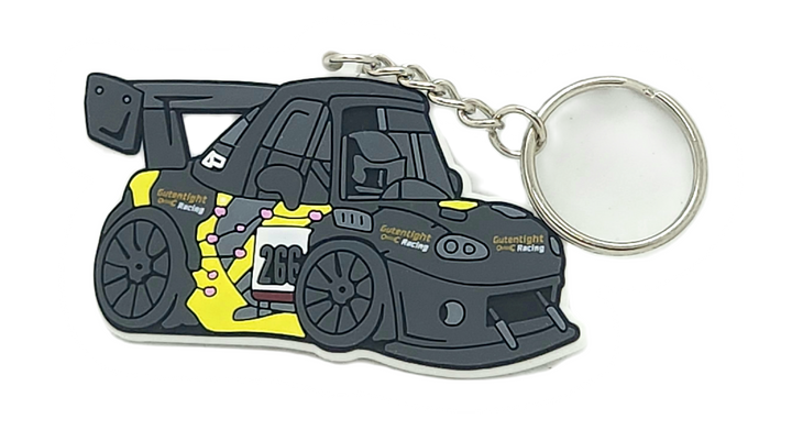 Miata Toon 3D Die-Cut Rubber Keychain: A Playful Tribute to Your Passion for the Iconic NB Miata