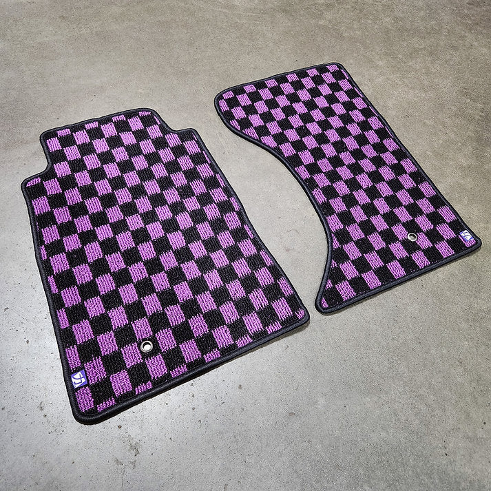 Chikara JDM style Checkered Floor mats for 2006-2015 NC Miata LHD MX5 LHD