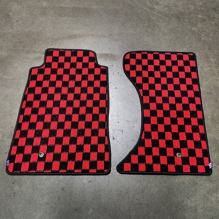 Chikara JDM style Checkered Floor mats for 2006-2015 NC Miata LHD MX5 LHD