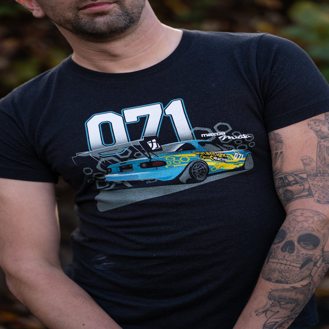 071 Gutentight Racing Miata T Shirt – Limited Edition
