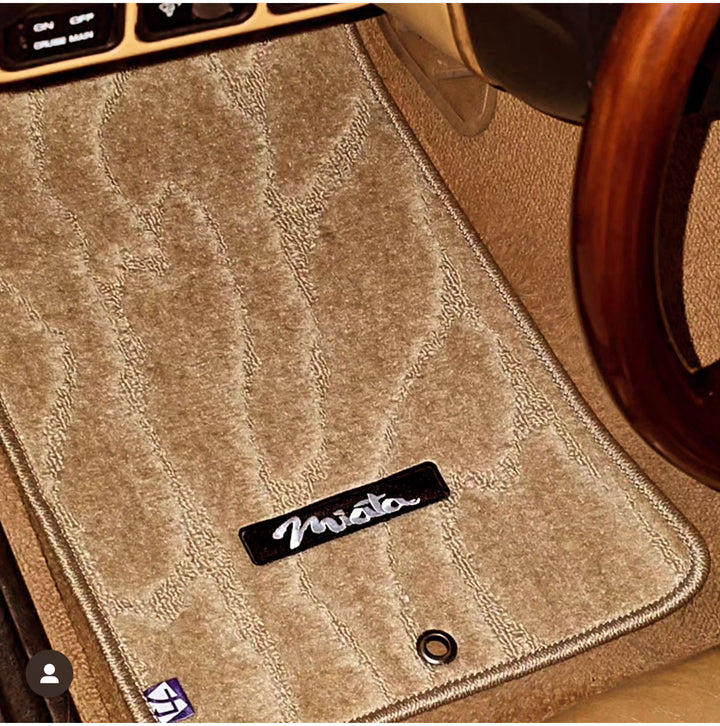 Chikara JDM style Tan Weave Floor mats for 90-05 Miata LHD - LIMITED EDITION