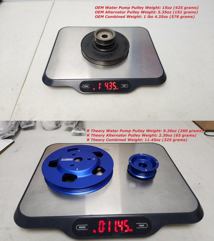 NA/NB MX-5 Miata Billet Aluminum Alternator and Water Pump Pulley *Individual Pullies*