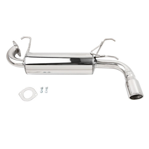 RoadsterSport 4 Helmholtz Polished Stainless Steel Miata Exhaust Muffler 1999-2005 THE ONLY NO DRONE HELMHOLTZ CHAMBER NB MIATA MUFFLER.