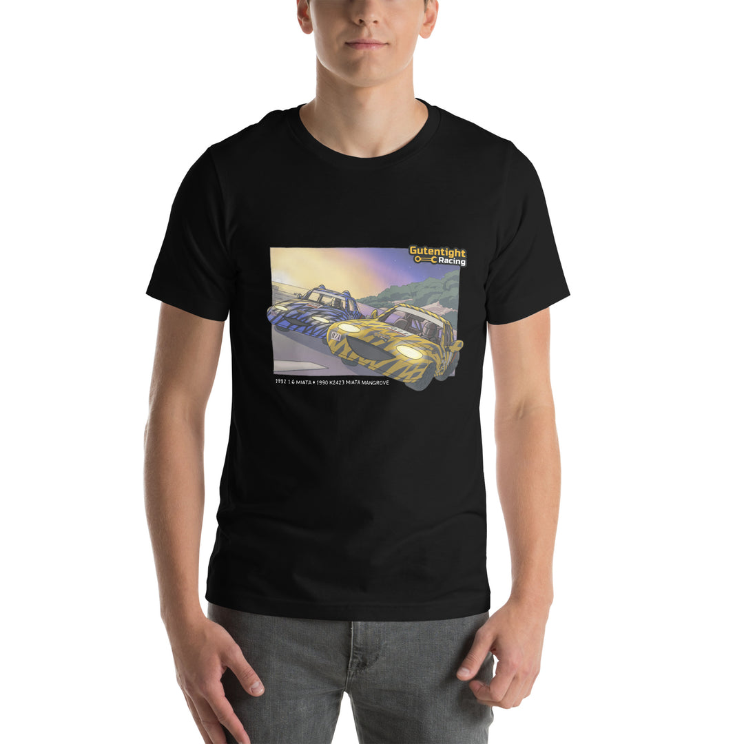 Vintage Miata Racing Cartoon Super Soft T Shirt