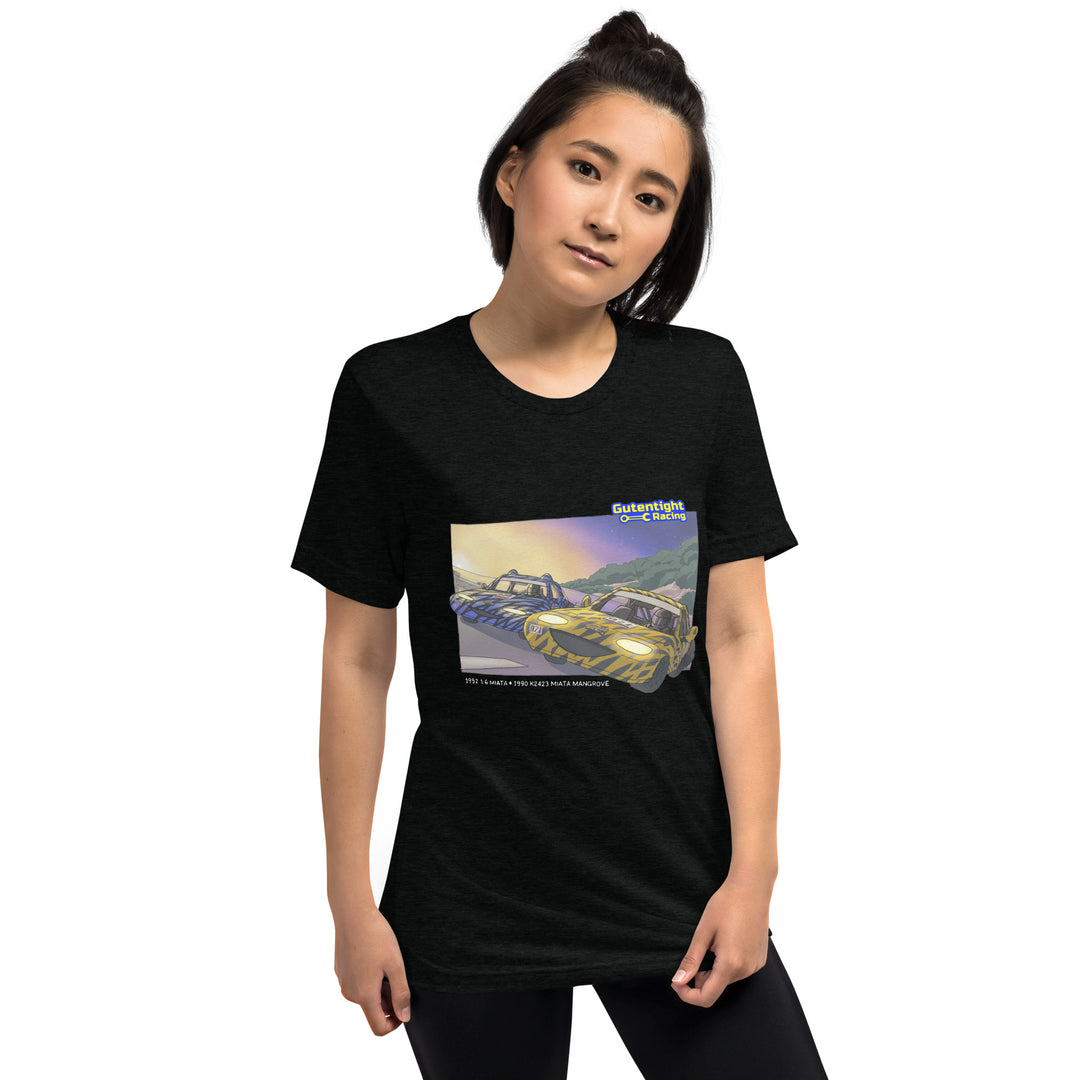 Vintage Miata Racing Cartoon Super Soft T Shirt