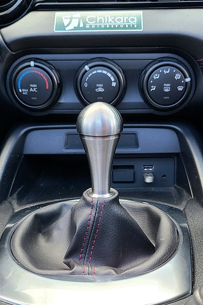 Teardrop Shift Knob Brushed Silver