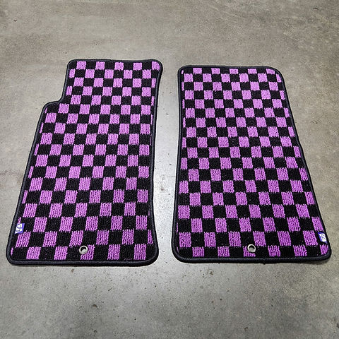 Chikara JDM style Checkered Floor mats for 90-05 Miata LHD