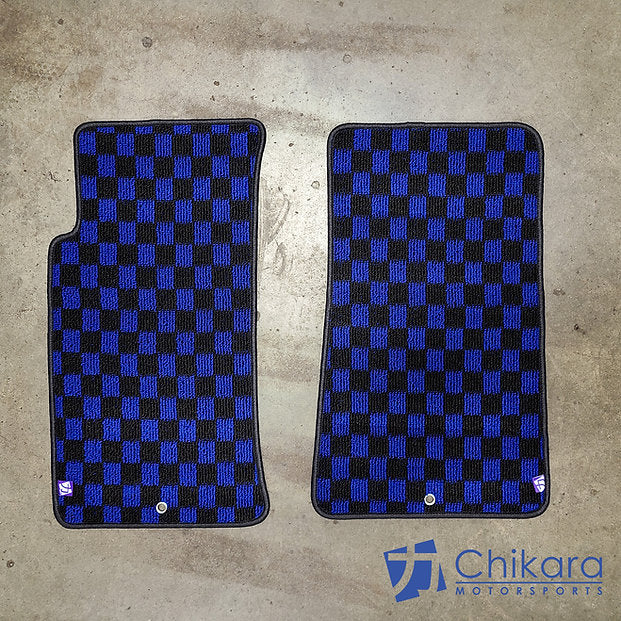 Chikara JDM style Checkered Floor mats for 90-05 Miata LHD