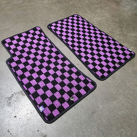 Chikara JDM style Checkered Floor mats for 90-05 Miata LHD