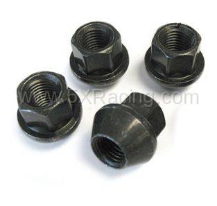 Black 12 x 1.5 17mm Lug Nuts