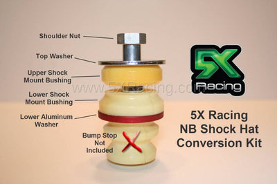 5X Racing NB Shock Hat on NA Shock Adapter Kit
