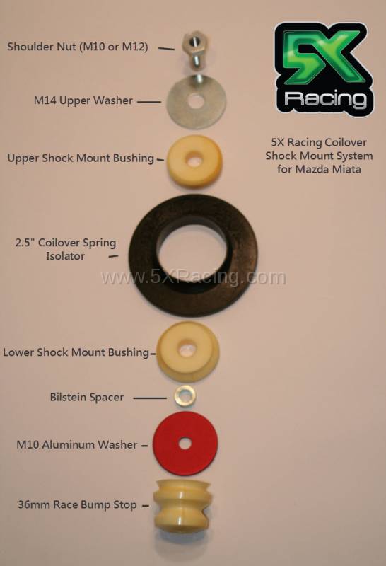 Coilover Shock Mount System specifications
