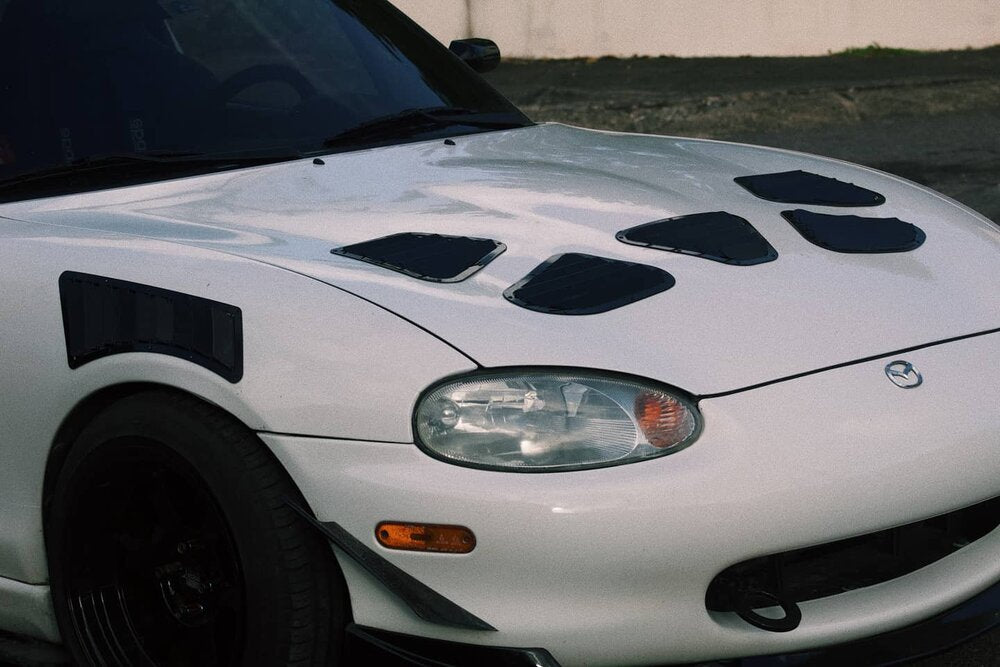 NA/NB MX-5 Miata Hood Vents + Fender Vent Combo