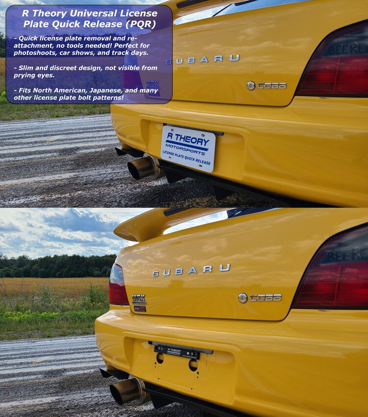 License Plate Quick Release Bracket