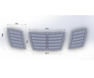 Wide Hood Vent Kit (Universal) chart